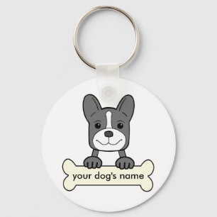 Porte-clés Bouledogue français personnalisé