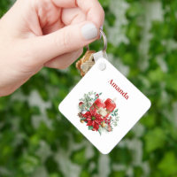Bouquet de bougies et Poinsettia Noël