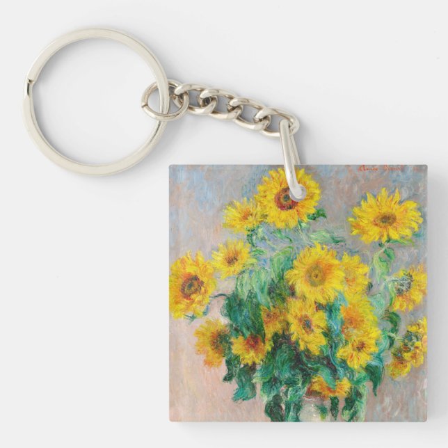 Porte-clés Bouquet de tournesols Claude Monet (Devant)