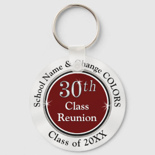 Porte-clés Bourgogne, Blanc, Noir 30ème Classe Reunion Faveur