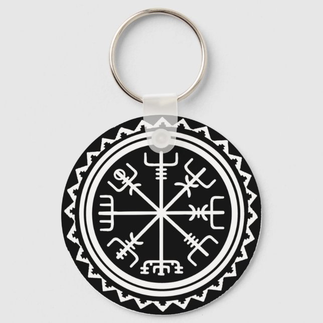 Porte-clés Boussole Viking Vegvisir (Recto)