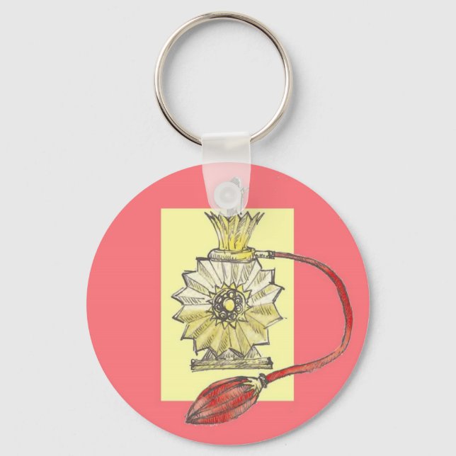 Porte-clés Bouteille de parfum des années 1920 (Recto)