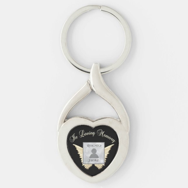Porte-clés Bouton Ajouter un souvenir personnalisé photo (Devant)