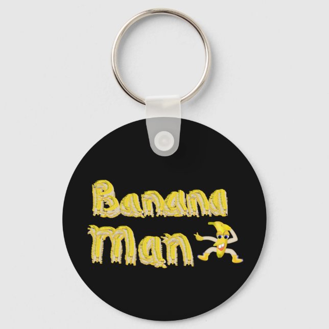 Porte-clés Bouton Banana Man (Recto)