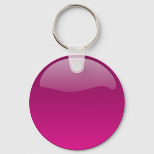 Porte-clés bouton brillant violet