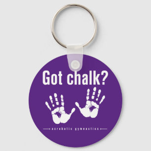 Porte-clés Bouton Chalk pour la gymnastique acrobatique