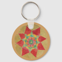 Bouton Clé du bouton de l'étoile Mandala