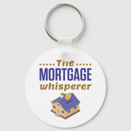 Porte-clés Bouton de l'agent de prêt bancaire hypothécaire Wh