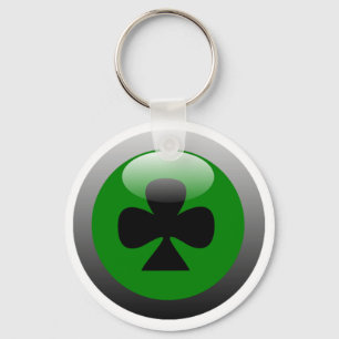 Porte-clés Bouton de poker - Club