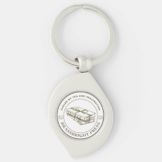 Porte-clés Bouton de presse Brassbright