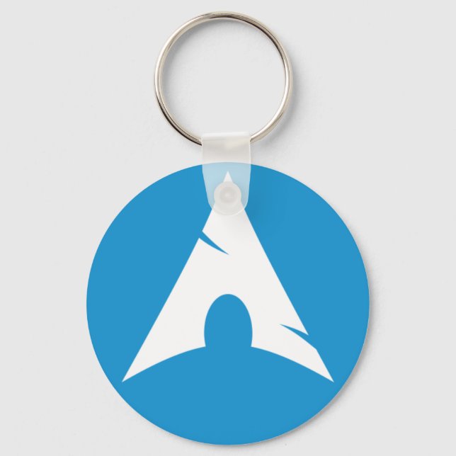 Porte-clés Bouton du logo Arch Linux (Recto)