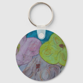 Porte-clés Bouton Floral été Abstrait
