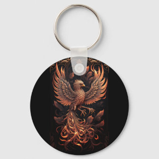 Porte-clés Bouton phénix Cercle clé