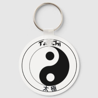 Porte-clés Bouton porte - clé Logo Tai Chi