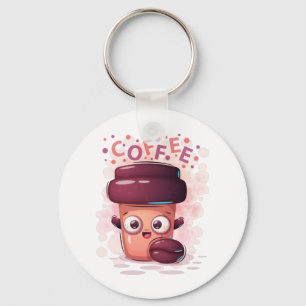Porte-clés Bouton T-Shirt pour la coupe de café et le café à 