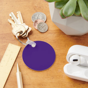 Porte-clés bouton Violet Monstre