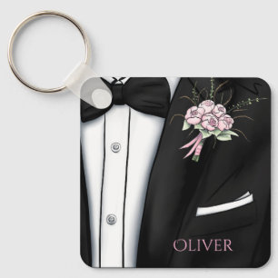 Porte-clés Boutonniere élégante pour le marié