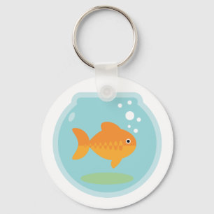 Porte-clés Bowl de poisson d'or