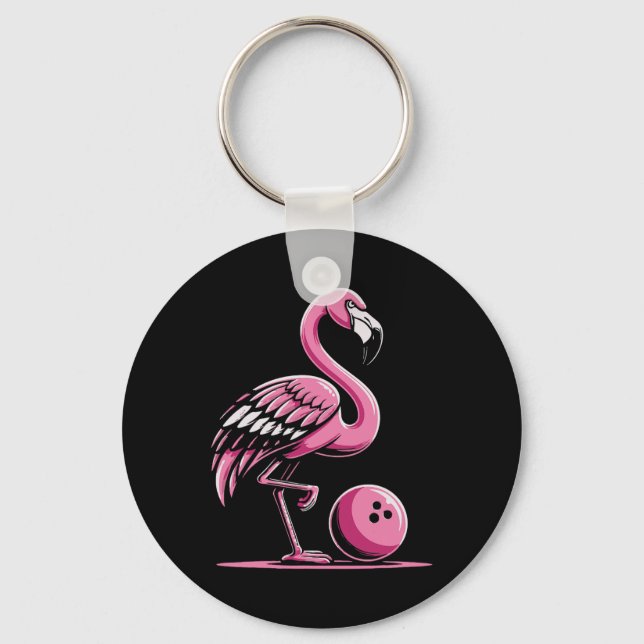 Porte-clés Bowling du Flamant rose (Recto)