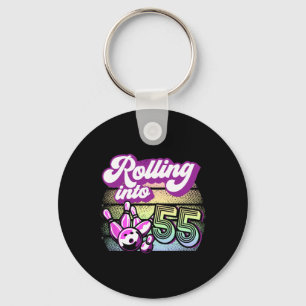 Porte-clés Bowling Party Rolling Dans 55 Bowling Anniversaire