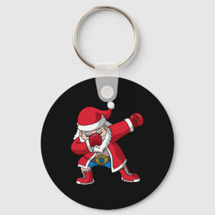 Porte-clés Boxe Santa Claus Boxer Noël Hommes garçons