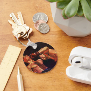 Porte-clés Boxe vintage, Boxers Punching Combattre