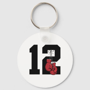 Porte-clés Boxer 12 ans Boxe 12e anniversaire