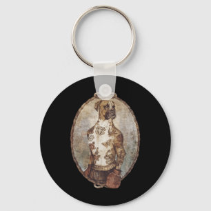 Porte-clés Boxer Chien Boxer Funny Boxer Art Box Club Pour Ho