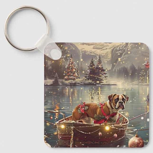 Porte-clés Boxer Christmas Festive Voyage (Recto)