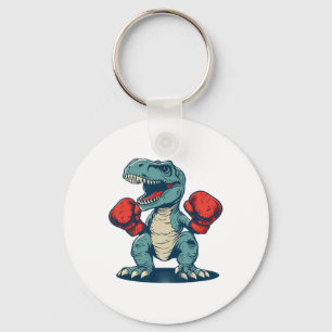 Porte-clés Boxeur dinosaure Boxe Dinosaure Kickboxing T-rex B
