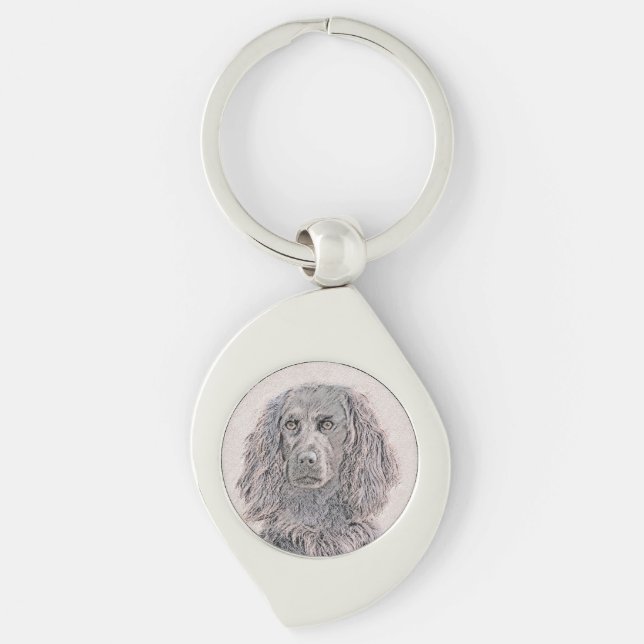 Porte-clés Boykin Peinture Espagnole - Cute Original Chien Ar (Devant)