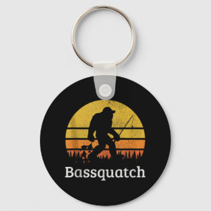 Porte-clés Bquatch drôle B pêche Sasquatch Bigfoot Vintage