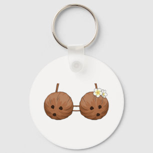Porte-clés Bra de noix de coco d'été Costume d'Halloween Hawa
