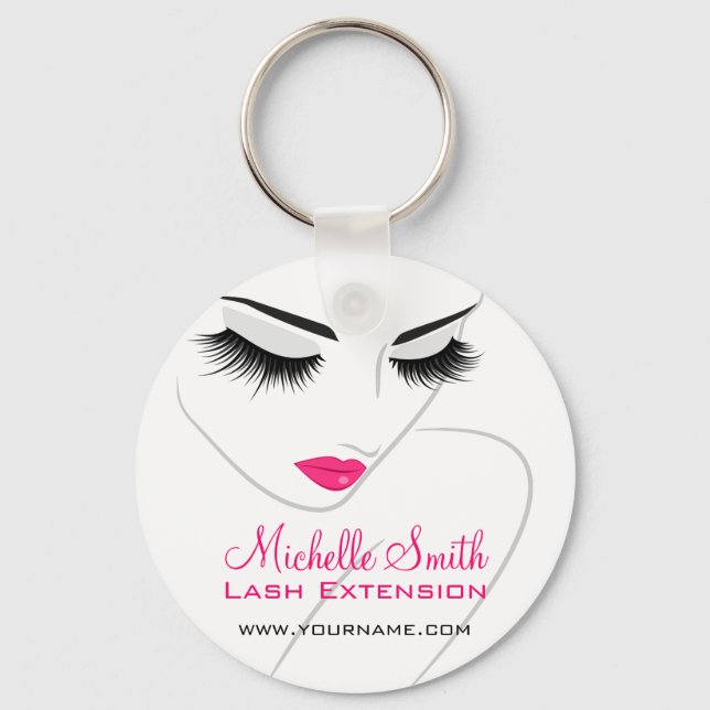 Porte-clés Bracelet de cheveux et de beauté Extension marque (Recto)