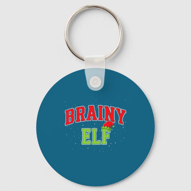 Porte-clés Brainy Elf Christmas Family Matching Group Xmas  (Recto)