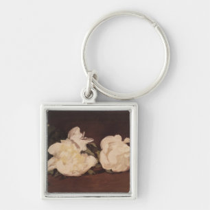 Porte-clés Branche de Manet   des pivoines et des sécateurs