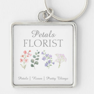 Porte-clés Branding de Fleuriste de Boutique Moderne