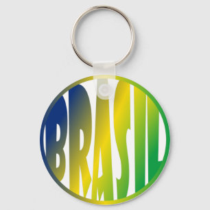 Porte-clés Brasil Verde Amarelo