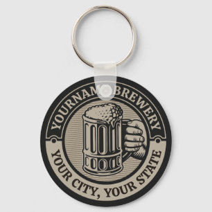 Porte-clés Brasserie Nom personnalisé Brasserie Big Mug