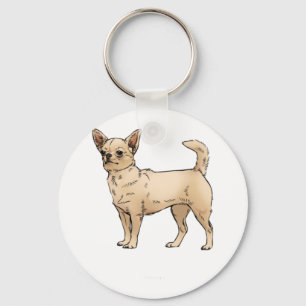 Porte-clés Brave Chihuahua Blue