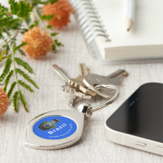 Porte-clés Brazil Giant Nature Mandala - Round Keychain