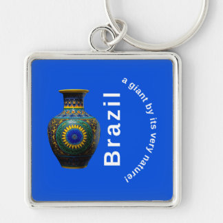 Porte-clés Brazil Giant Nature Mandala - Round Keychain