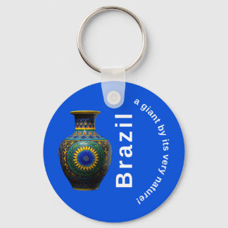 Porte-clés Brazil Giant Nature Mandala - Round Keychain