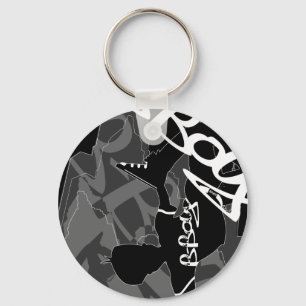 Porte-clés Break Dancer in the City Keychain