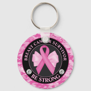 Porte-clés Breast Cancer Awareness Ribbon Survivor