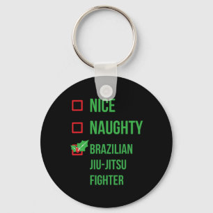 Porte-clés Brésil Jiu-jitsu Fighter Funny Pajama Noël