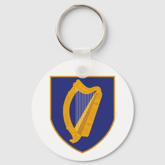 Porte-clés Brian Boru Harpe - Symbole de l'Irlande (Recto)