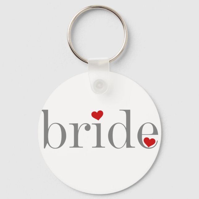 Porte-clés Bride texte gris (Recto)