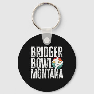 Porte-clés Bridger Bowl Montana Snowboard Snowboard Snowbo