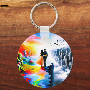 Porte-clés Bridging Worlds of Reality and Dreams